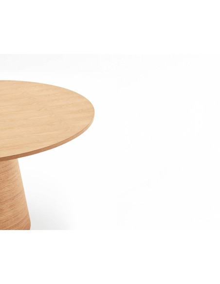 MESA REDONDA MINIMALISTA Teulat CEP 157, cor fresno natural.