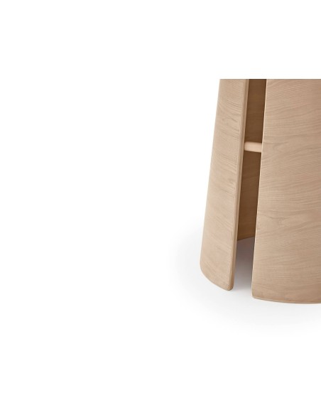 MESA REDONDA MINIMALISTA Teulat CEP 157, cor fresno claro.