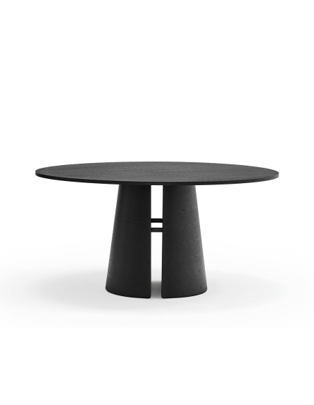 MESA REDONDA MINIMALISTA Teulat CEP 157, cor Preto.
