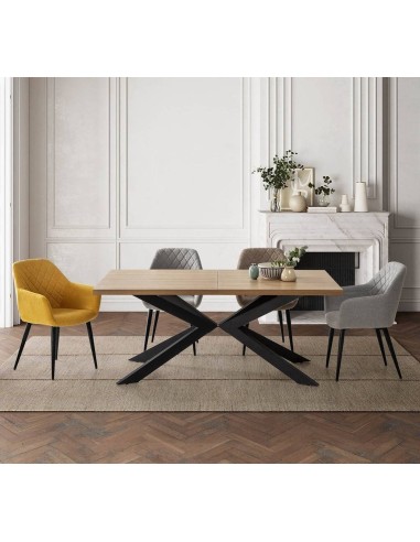 MESA EXTENSIBLE KAREM 180-240 x 100, Roble y...