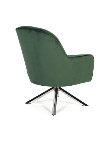 Sillón giratorio de Terciopelo CLYDE con patas...