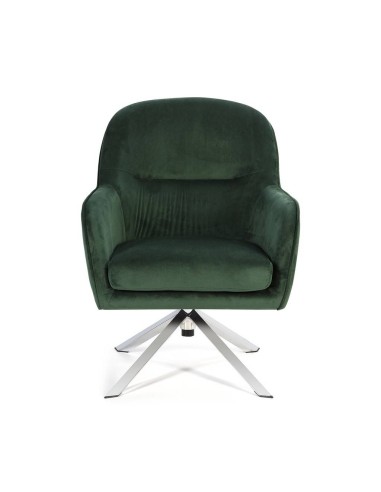 Sillón giratorio de Terciopelo CLYDE con patas...