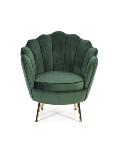 Poltrona de veludo OSTRA com pernas de metal...