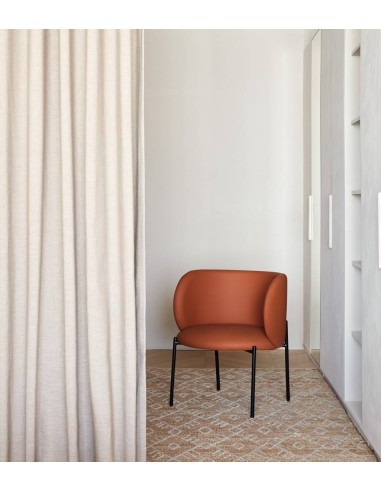 POLTRONA TEULAT MOGI EM COURO SINTÉTICOCOR TEJA...