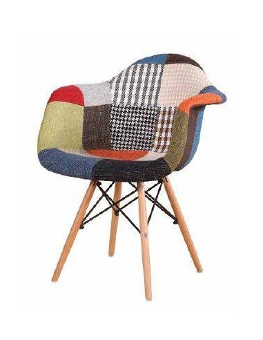 Design de cadeiras de jantar Tower patchwork