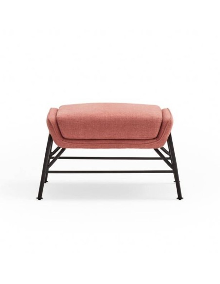 OTTOMAN SADIRA EN TEJIDO Y METAL.