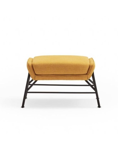 OTTOMAN SADIRA EN TEJIDO Y METAL.