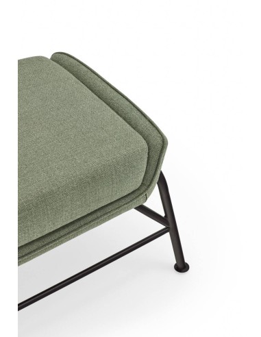 OTTOMAN SADIRA EN TEJIDO Y METAL.