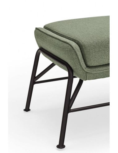 OTTOMAN SADIRA EN TEJIDO Y METAL.