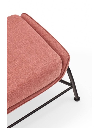 SADIRA OTOMANO EM TECIDO E METAL.