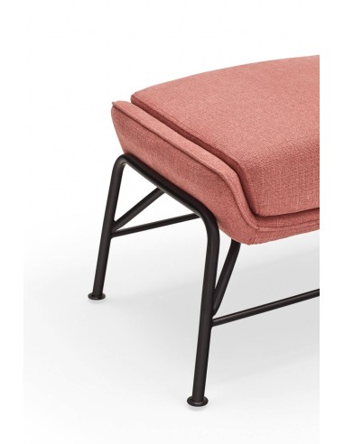 SADIRA OTOMANO EM TECIDO E METAL.