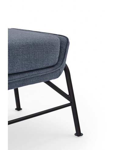 OTTOMAN SADIRA EN TEJIDO Y METAL.