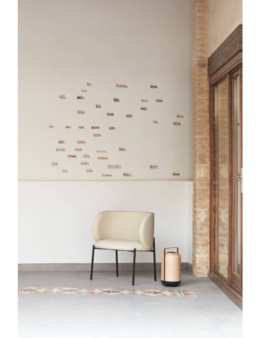 BUTACA DE TEULAT MOGI EN PIEL SINTÉTICA BEIGE Y...