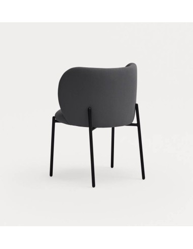 SILLA DE TEULAT MOGI EN TEJIDO GRIS OSCURO Y...