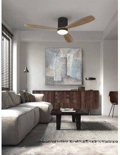 SCHULLER VENTILADOR de techo SIROCO 132 cm. NEGRO y NOGAL 2