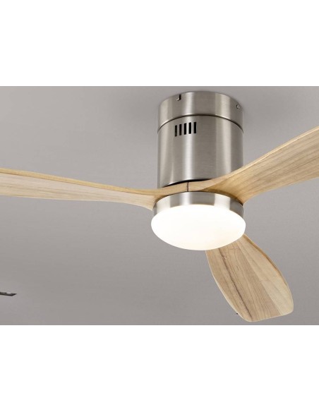 SCHULLER ventilador de teto SIROCO 132 cm. Niquel e Madeira