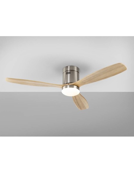 SCHULLER ventilador de teto SIROCO 132 cm. Niquel e Madeira