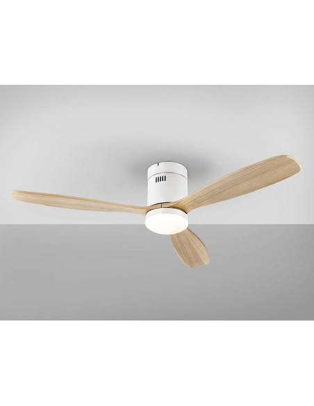 SCHULLER VENTILADOR de techo SIROCO 132 cm. Blanco y Madera