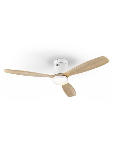 SCHULLER VENTILADOR de techo SIROCO 132 cm. Blanco y Madera