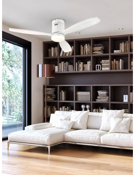 SCHULLER ventilador de teto SIROCO 132 cm. Branco