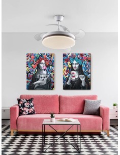 SCHULLER VENTILADOR de techo VENTO 50/100 cm. Aspas... 2