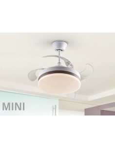 VENTILADOR MINI DE TETO SCHULLER VENTO 40/90 cm. Lâminas...