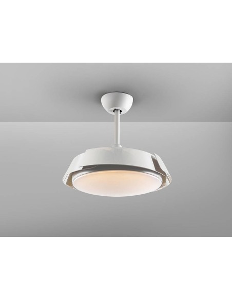 SCHULLER VENTILADOR de techo ENZO 53/106 cm. Aspas retractiles. Blanco.