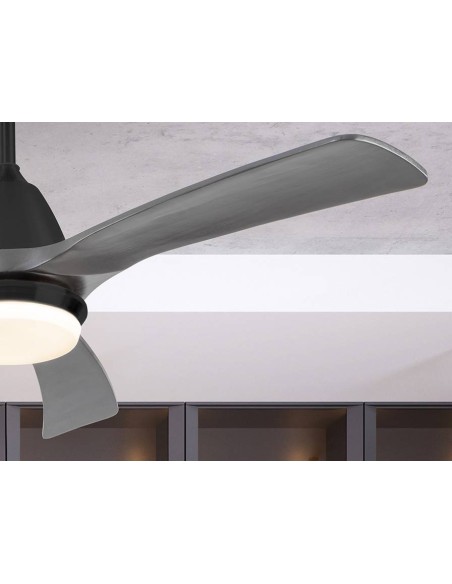 SCHULLER VENTILADOR DE TECHO ASPAS 132 cm. NEGRO y GRIS