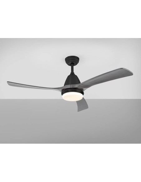 SCHULLER VENTILADOR DE TETO ASPAS 132 cm. PRETO e CINZA