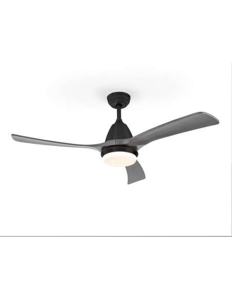 SCHULLER VENTILADOR DE TETO ASPAS 132 cm. PRETO e CINZA