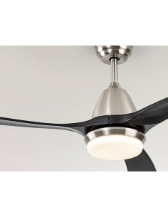 SCHULLER VENTILADOR DE TECHO ASPAS 132 cm. NIQUEL y NEGRO, 2