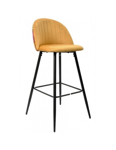 Taburete JUNGLE 75, metal, tapizado velvet...
