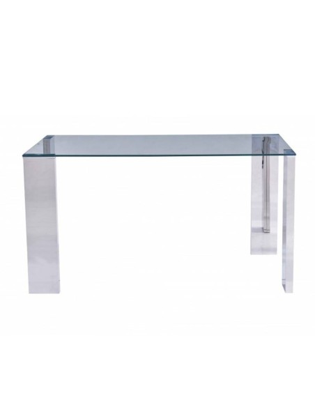 Mesa de sala de jantar) 160x90, vidro, cromado