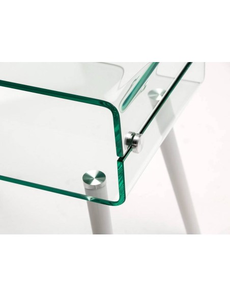 Console de vidro nomenclatura zoológica. 120x40, madeira faia