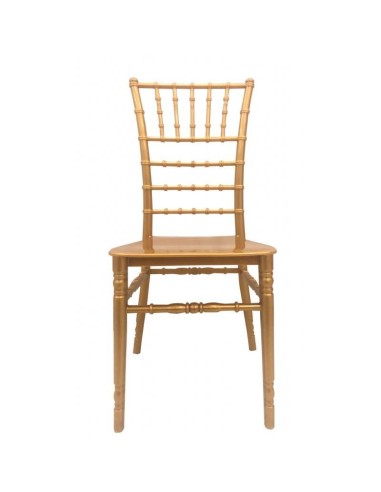 Silla CHIAVARI NEW, apilable, polipropileno dorado