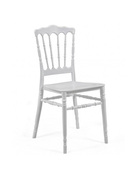 Silla WEDDING, apilable, polipropileno blanco