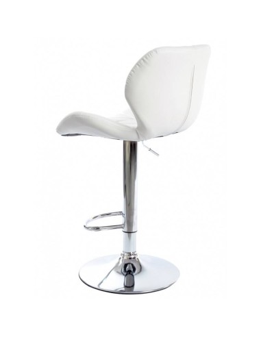 Taburete de diseño Roma, estructura cromada,...