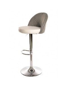 Taburete TENA, regulable, cromado, tapizado pata de gallo...