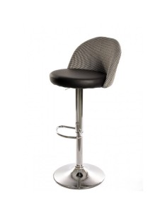 Taburete TENA, regulable, cromado, tapizado pata de gallo...