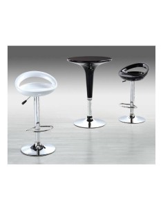 Taburete TURCHE, cromado, abs blanco 2