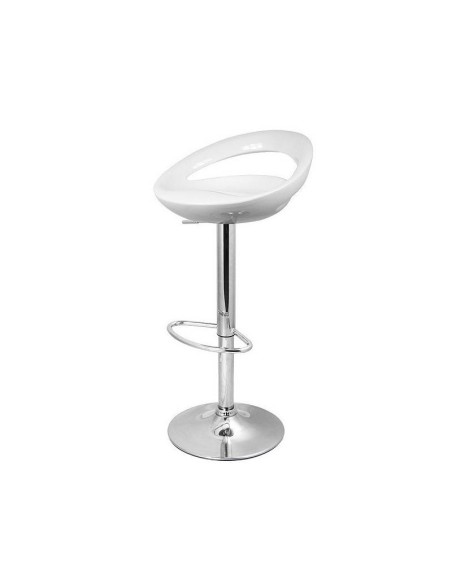 Banco TURCHE, cromado, abs branco