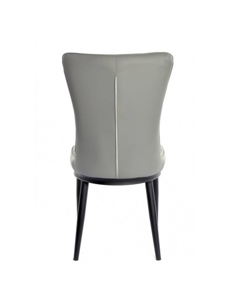 Silla diseño contemporáneo Fantasía, metal y tapizado similpiel