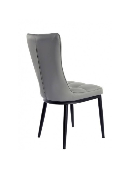 Cadeira de design contemporâneo Fantasia ,Metal e estofos imitação de pele