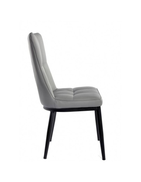 Silla diseño contemporáneo Fantasía, metal y tapizado similpiel