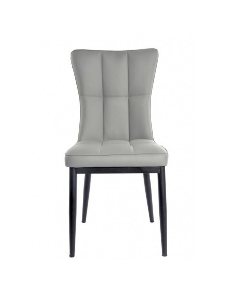 Cadeira de design contemporâneo Fantasia ,Metal e estofos imitação de pele