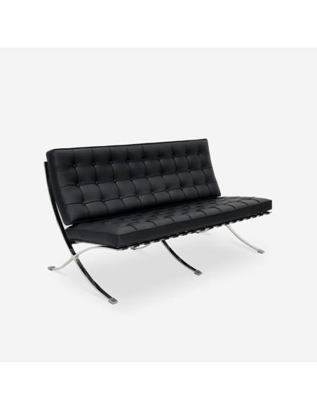 Design de sofá de 2 lugares Barna, inspirado por ludwig mies van der rohe
