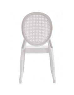 Silla de exterior Isabelina, polipropileno blanco 2