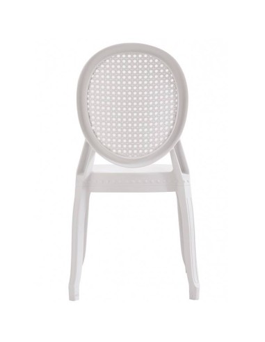 Silla de exterior Isabelina, polipropileno blanco