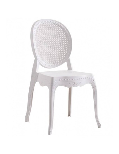 Cadeira exterior Isabelina polipropileno branco