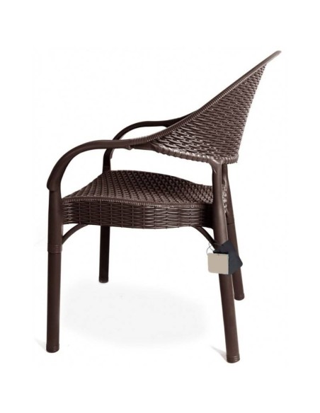 Silla con brazos exterior TORREVIEJA, apilable, polipropileno.